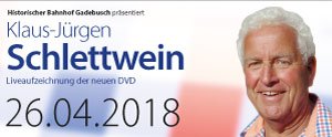 Klaus-Jürgen Schlettwein im Gadebuscher Bahnhof